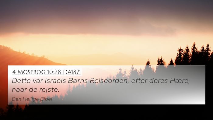 4 Mosebog 10:28 DA1871 Bible Verse Image