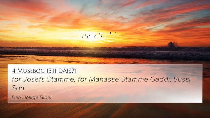 4 Mosebog 13:11 DA1871 Bible Verse Image