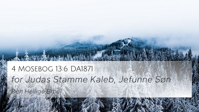 4 Mosebog 13:6 DA1871 Bible Verse Image
