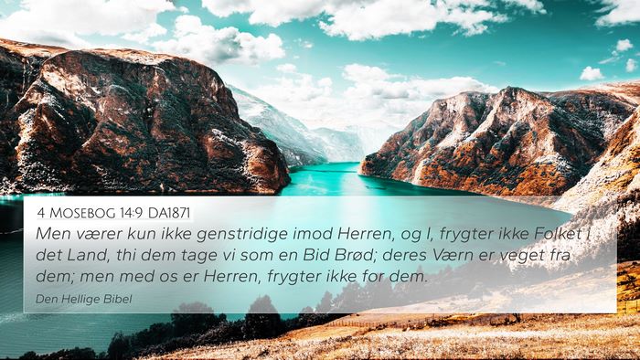 4 Mosebog 14:9 DA1871 Bible Verse Image
