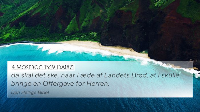 4 Mosebog 15:19 DA1871 Bible Verse Image