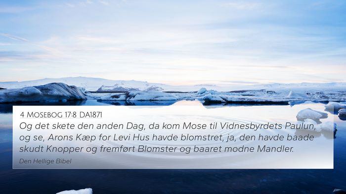 4 Mosebog 17:8 DA1871 Bible Verse Image