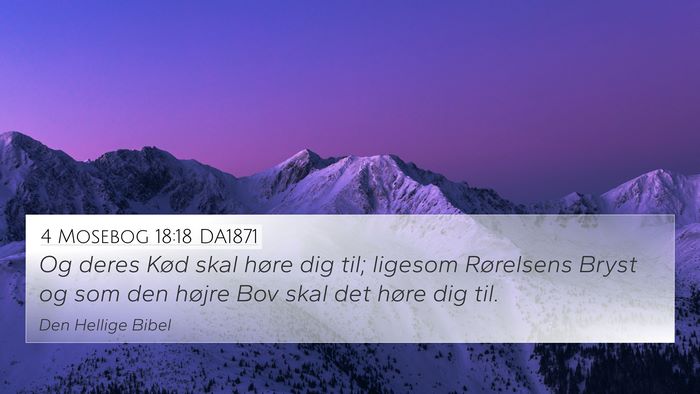 4 Mosebog 18:18 DA1871 Bible Verse Image