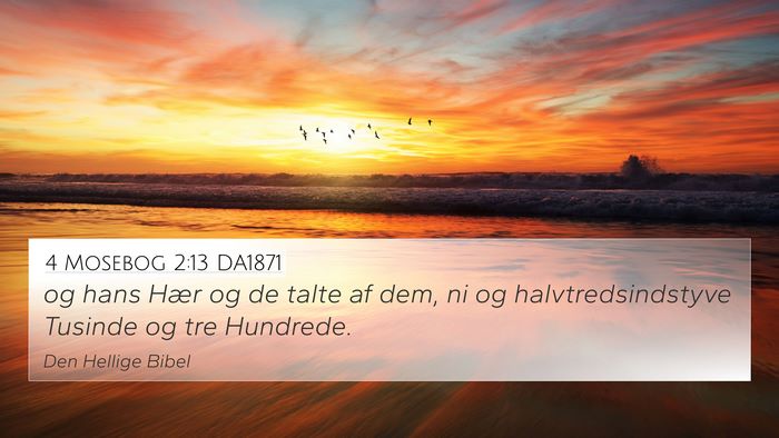 4 Mosebog 2:13 DA1871 Bible Verse Image