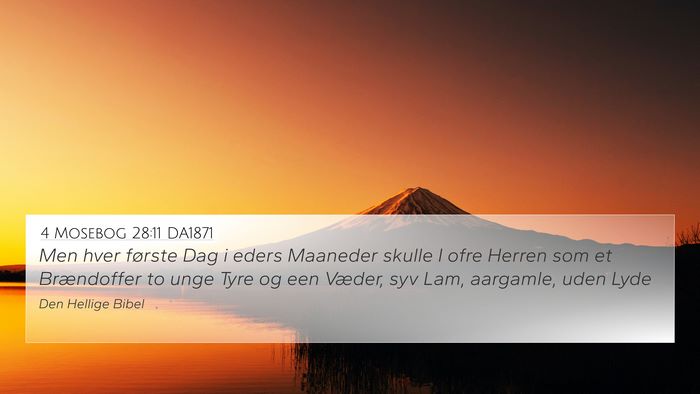 4 Mosebog 28:11 DA1871 Bible Verse Image