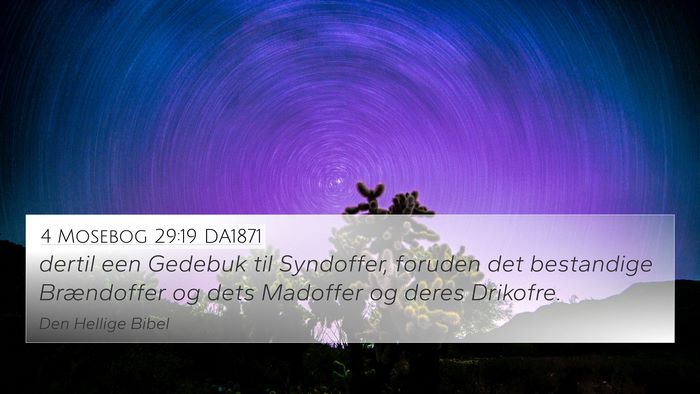 4 Mosebog 29:19 DA1871 4K Wallpaper - dertil een Gedebuk til Syndoffer, foruden det - 4K Wallpaper Bible Verse