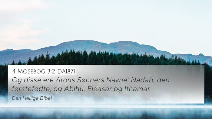 4 Mosebog 3:2 DA1871 Bible Verse Image