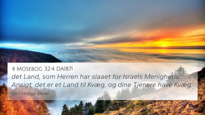 4 Mosebog 32:4 DA1871 4K Wallpaper - det Land, som Herren har slaaet for Israels - 4K Wallpaper Bible Verse