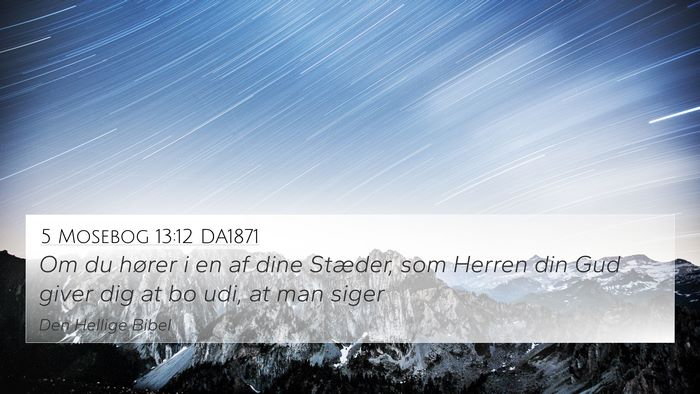 5 Mosebog 13:12 DA1871 Bible Verse Image
