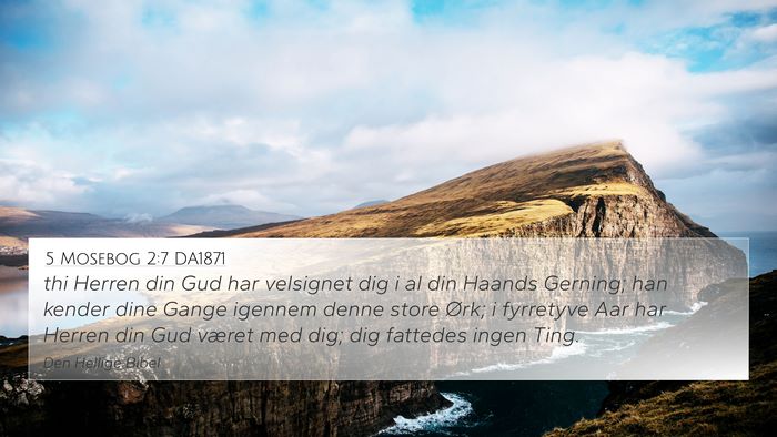 5 Mosebog 2:7 DA1871 Bible Verse Image