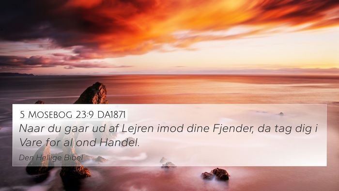 5 Mosebog 23:9 DA1871 Bible Verse Image