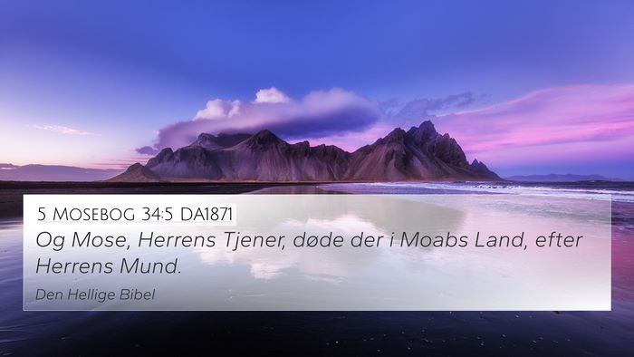 5 Mosebog 34:5 DA1871 Bible Verse Image