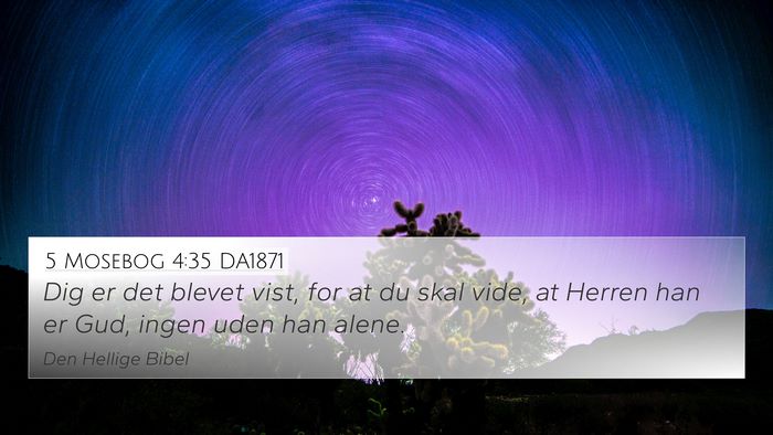 5 Mosebog 4:35 DA1871 Bible Verse Image