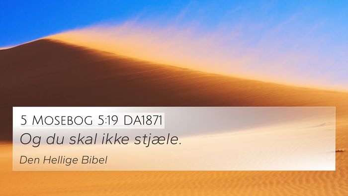 5 Mosebog 5:19 DA1871 4K Wallpaper - Og du skal ikke - 4K Wallpaper Bible Verse