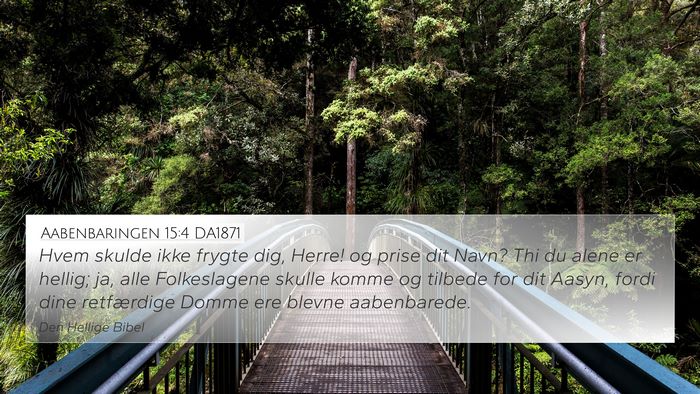 Aabenbaringen 15:4 DA1871 Bible Verse Image