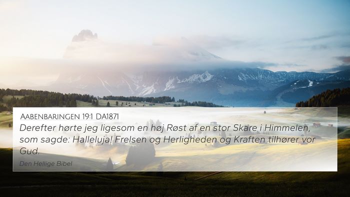 Aabenbaringen 19:1 DA1871 Bible Verse Image
