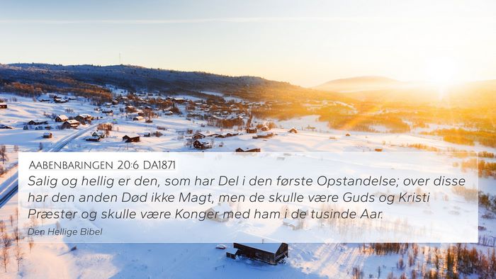 Aabenbaringen 20:6 DA1871 Bible Verse Image
