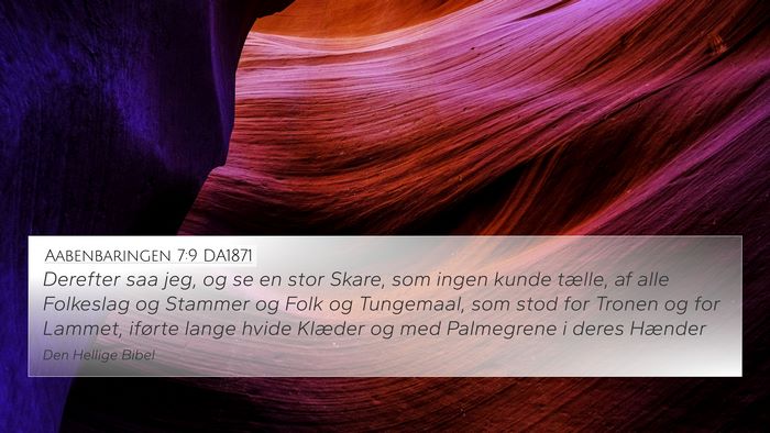 Aabenbaringen 7:9 DA1871 Bible Verse Image