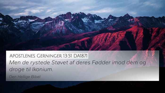 Apostlenes Gerninger 13:51 DA1871 Bible Verse Image