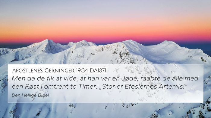 Apostlenes Gerninger 19:34 DA1871 Bible Verse Image