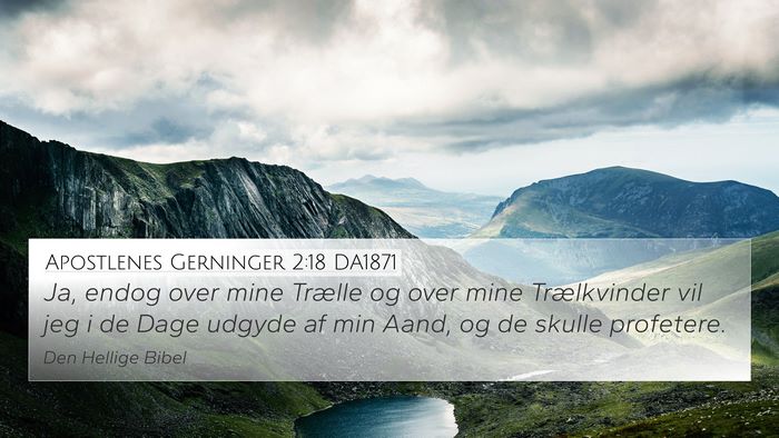 Apostlenes Gerninger 2:18 DA1871 Bible Verse Image