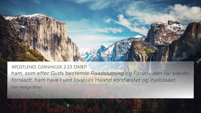 Apostlenes Gerninger 2:23 DA1871 Bible Verse Image