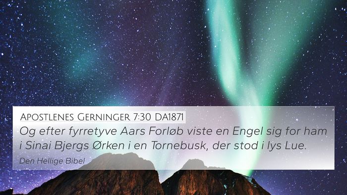 Apostlenes Gerninger 7:30 DA1871 Bible Verse Image