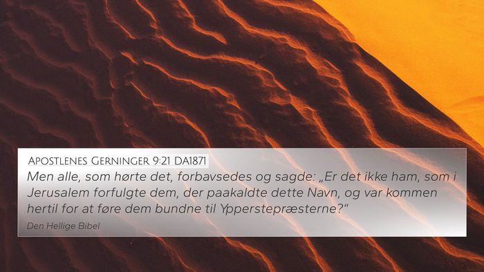 Apostlenes Gerninger 9:21 DA1871 Bible Verse Image