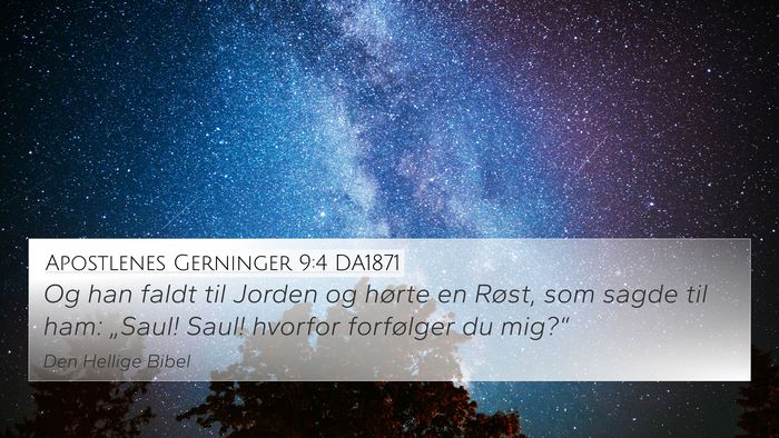 Apostlenes Gerninger 9:4 DA1871 Bible Verse Image