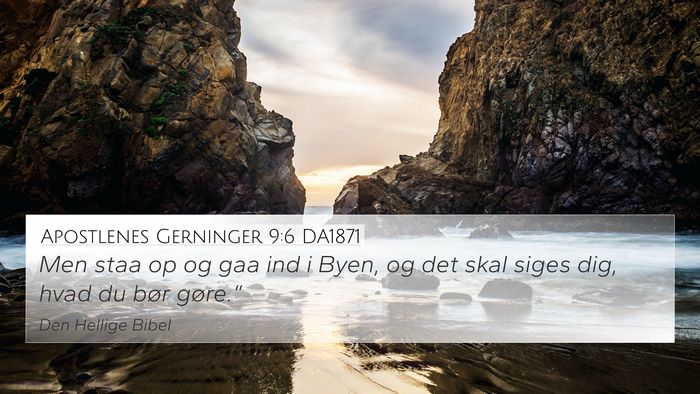 Apostlenes Gerninger 9:6 DA1871 Bible Verse Image