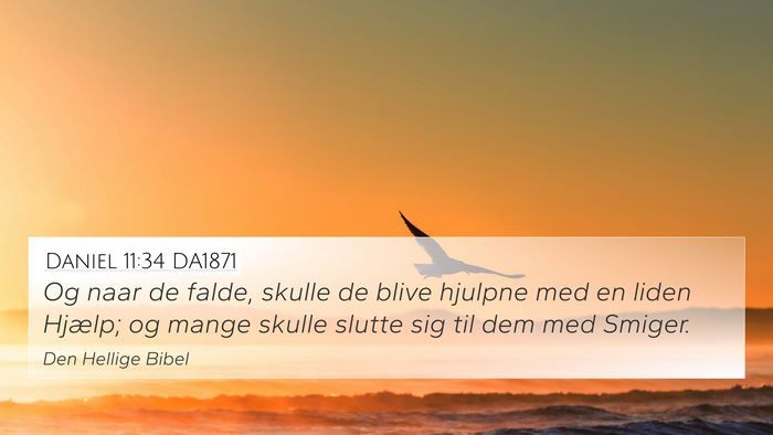 Daniel 11:34 DA1871 Bible Verse Image