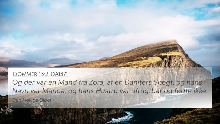 Dommer 13:2 DA1871 Bible Verse Image