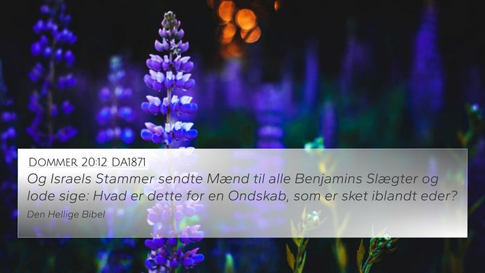 Dommer 20:12 DA1871 Bible Verse Image
