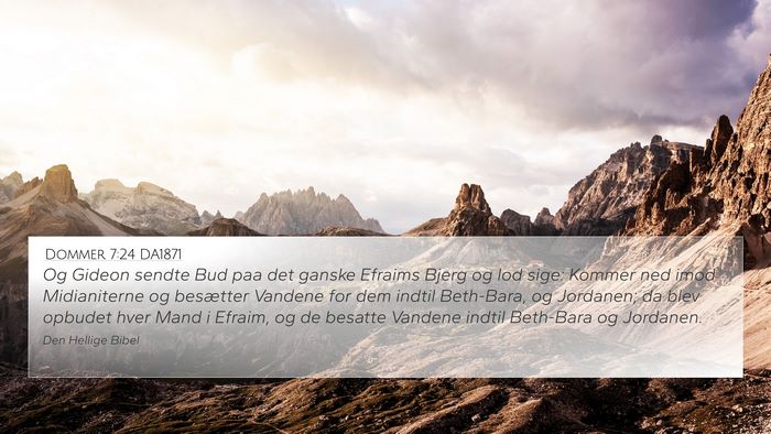 Dommer 7:24 DA1871 Bible Verse Image