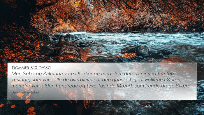 Dommer 8:10 DA1871 Bible Verse Image