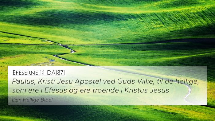 Efeserne 1:1 DA1871 Bible Verse Image