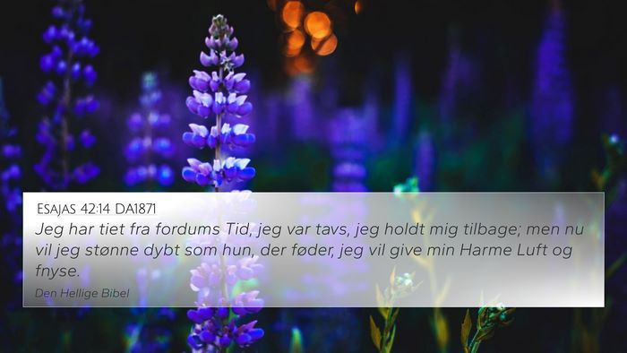 Esajas 42:14 DA1871 Bible Verse Image