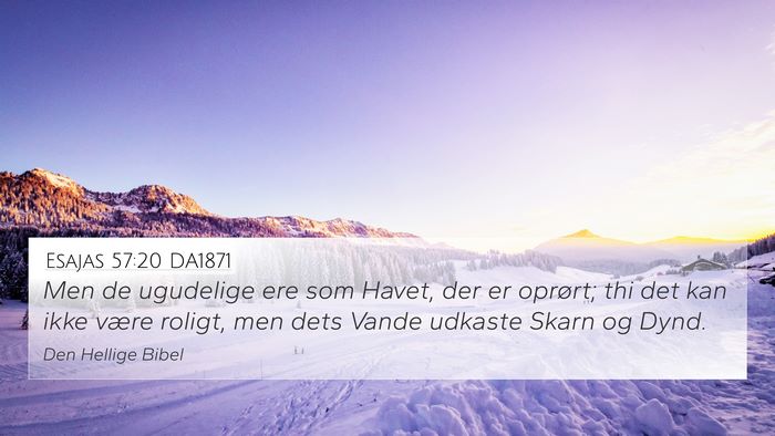 Esajas 57:20 DA1871 Bible Verse Image