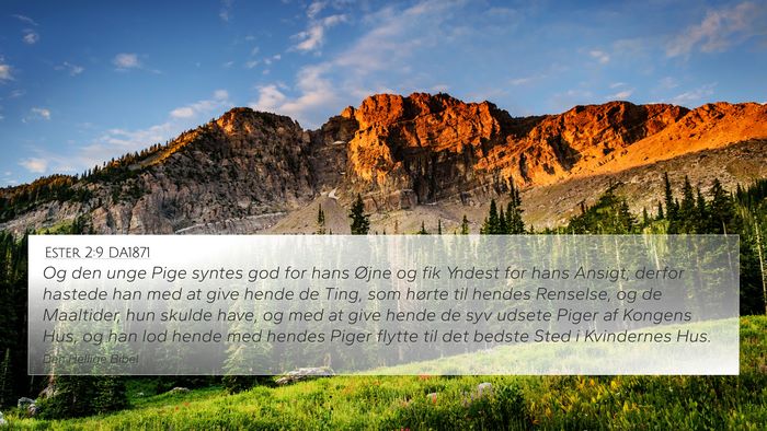 Ester 2:9 DA1871 Bible Verse Image