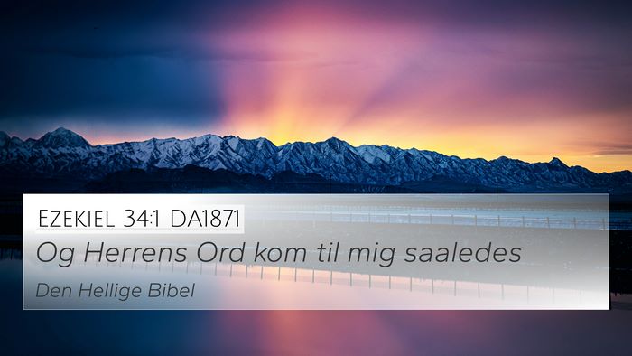Ezekiel 34:1 DA1871 Bible Verse Image