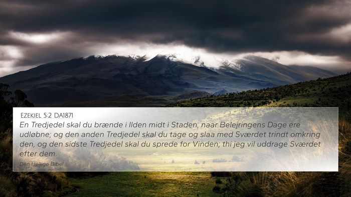 Ezekiel 5:2 DA1871 Bible Verse Image