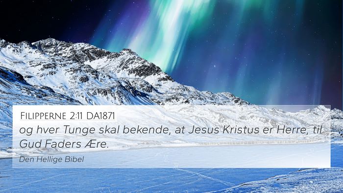 Filipperne 2:11 DA1871 Bible Verse Image