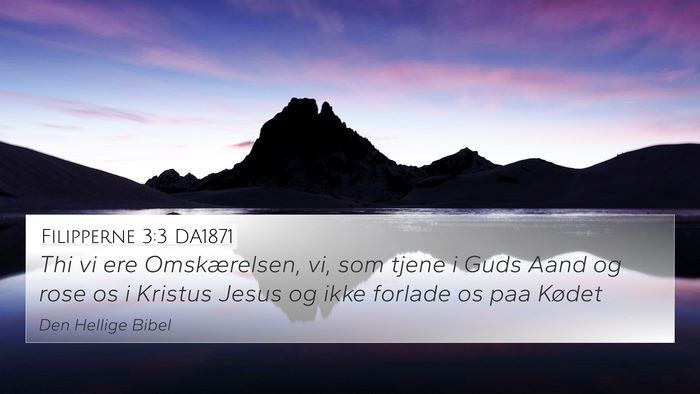 Filipperne 3:3 DA1871 Bible Verse Image