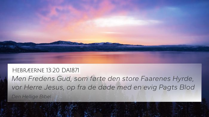 Hebræerne 13:20 DA1871 Bible Verse Image