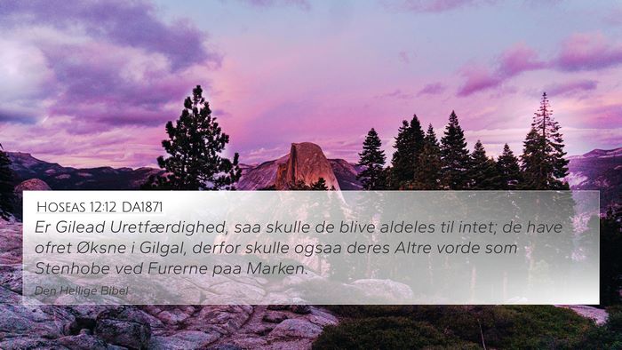 Hoseas 12:12 DA1871 Bible Verse Image