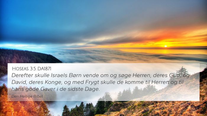 Hoseas 3:5 DA1871 Bible Verse Image