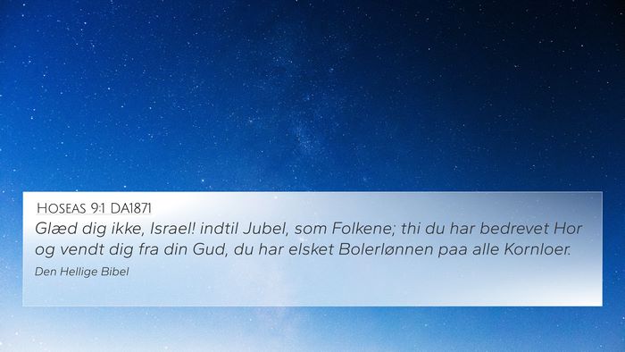 Hoseas 9:1 DA1871 Bible Verse Image
