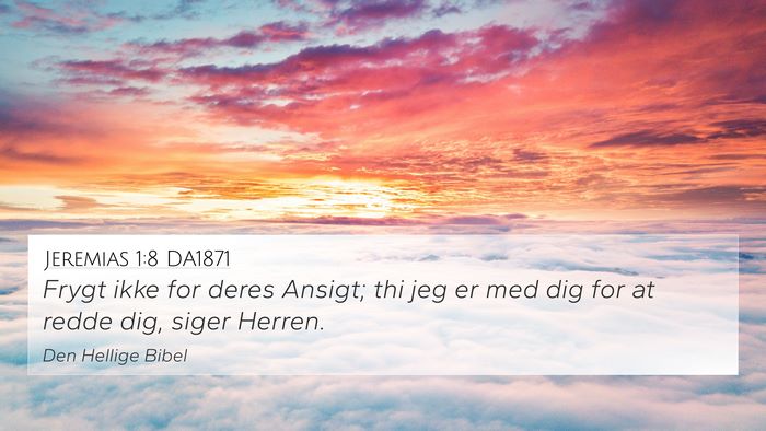 Jeremias 1:8 DA1871 Bible Verse Image