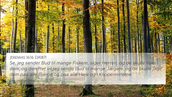Jeremias 16:16 DA1871 Bible Verse Image
