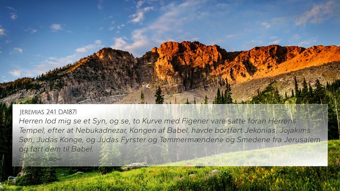 Jeremias 24:1 DA1871 4K Wallpaper - Herren lod mig se et Syn, og se, to Kurve med - 4K Wallpaper Bible Verse